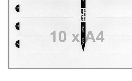 Printing sheets blank film 25