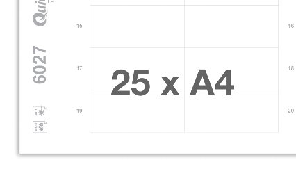 Printing sheets blank white 6027
