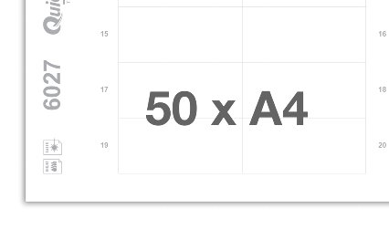 Printing sheets blank white 6027