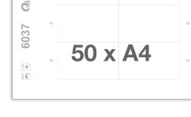 Fogli da stampa senza scrittura bianco 6037