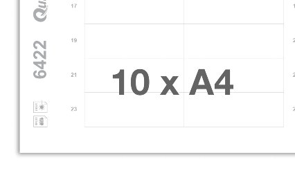 Printing sheets blank white 6422