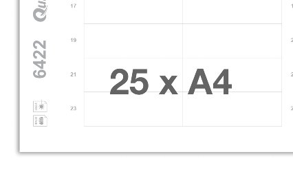 Printing sheets blank white 6422