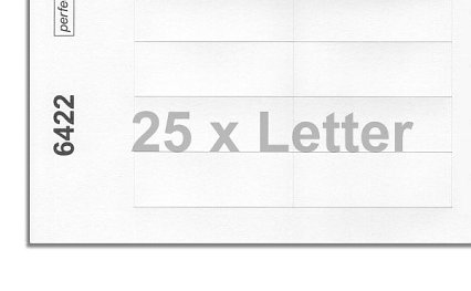 Printing sheets blank white 6422