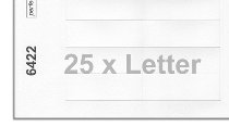 Printing sheets blank white 6422