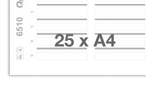 Printing sheets blank white 6510