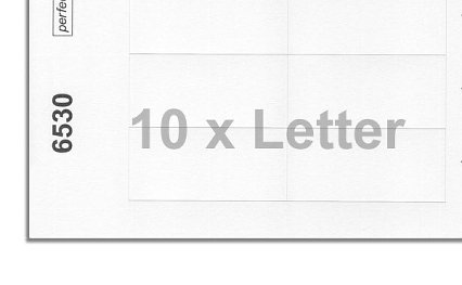 Printing sheets blank white 6530