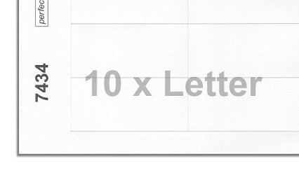 Printing sheets blank white 7434