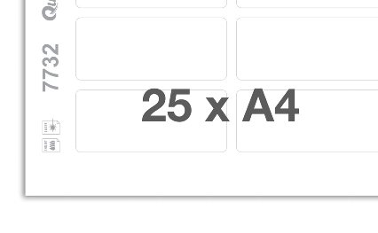 Fogli da stampa senza scrittura bianco 7732