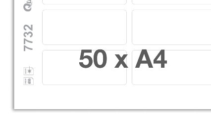 Fogli da stampa senza scrittura bianco 7732