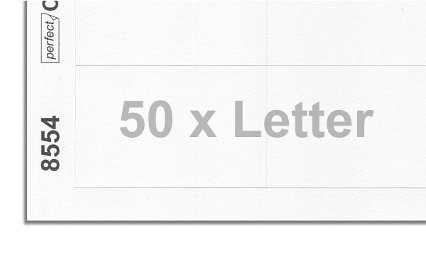 Printing sheets blank white 8554