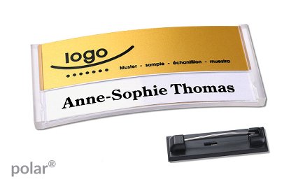 Name badge polar® 30 "alu-print"