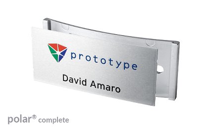 Name badge polar® 35 "color-complete"