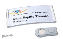20 name badges - polar® 30 "classic"