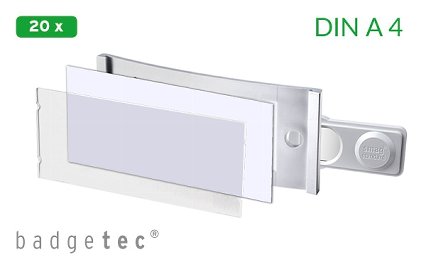 20 name badges - polar® 30 "classic"