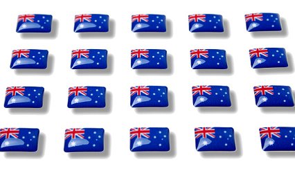 Drapeaux autocollants "Australie"