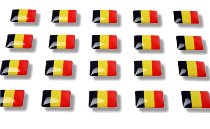 Pegatinas con banderas "Bélgica"