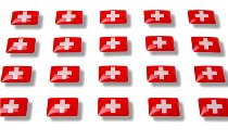 Pegatinas con banderas "Suiza"