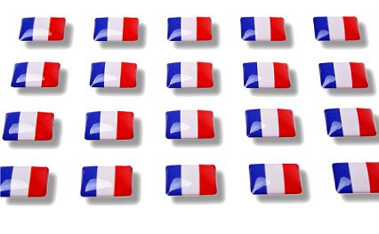 Adesivi con bandierine "Francia"