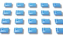 Pegatinas con banderas "Grecia"