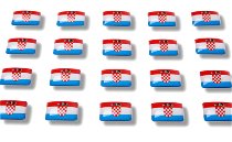 Flaggensticker "Kroatien"