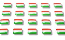 Flaggensticker "Ungarn"