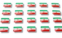 Adesivi con bandierine "Iran"