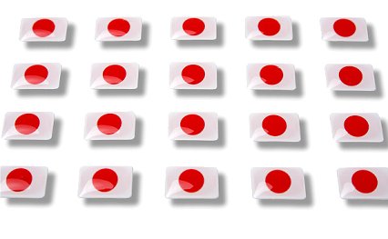 Flaggensticker "Japan"