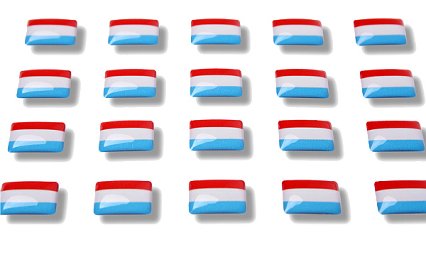 Drapeaux autocollants "Luxembourg"