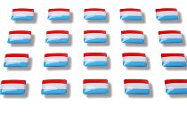Drapeaux autocollants "Luxembourg"