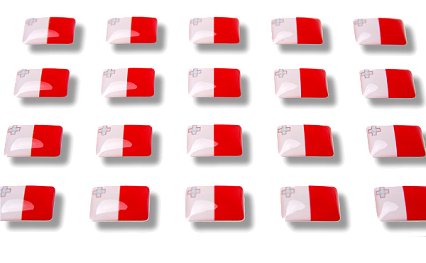 Pegatinas con banderas "Malta"