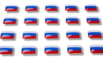 Pegatinas con banderas "Rusia"