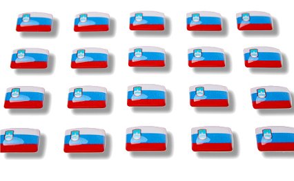 Drapeaux autocollants "Slovénie"