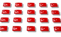 Flaggensticker "Türkei"