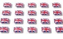 Pegatinas con banderas "Gran Bretaña"