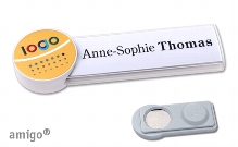 Name badge amigo® "alu-print"