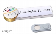 Name badge amigo® "alu-print"