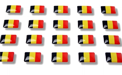 Flag stickers "Belgium"