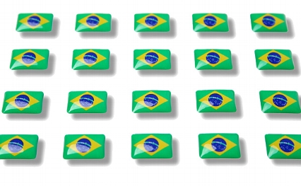 Flag stickers "Brazil"