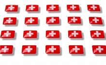 Flag stickers "Switzerland"