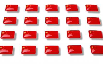 Flag stickers "China"