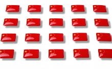 Flag stickers "China"