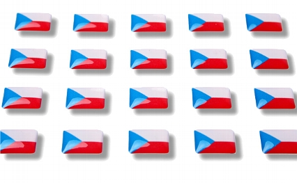 Flag stickers "Czech Republic"