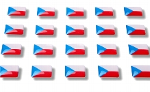 Flag stickers "Czech Republic"