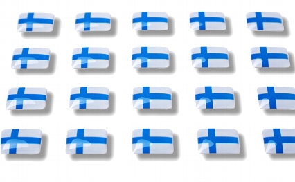 Flag stickers "Finland"