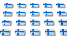 Flag stickers "Finland"