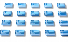 Flag stickers "Greece"