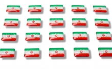Flag stickers "Iran"
