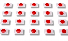 Flag stickers "Japan"