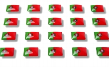 Flag stickers "Portugal"