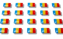 Flag stickers "Romania"
